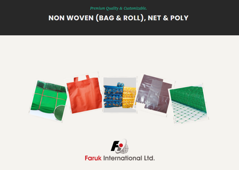 Premium Quality & Customizable. NON WOVEN (BAG & ROLL), NET & POLY